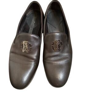 Roberto Cavalli Men's Loafers Slip On Brown Size 42 US 9